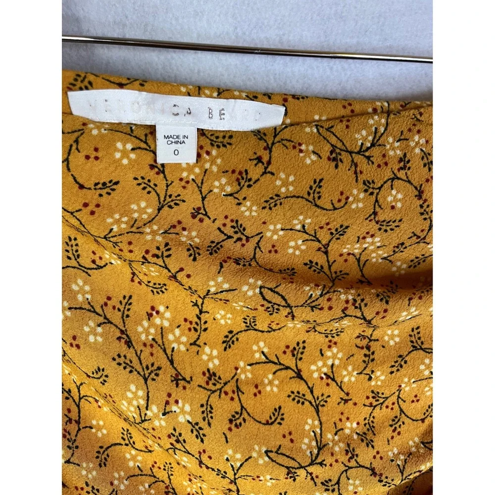 Veronica Beard Ruched Skirt Sz 0 in Saffron